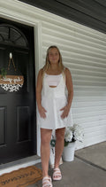 Pink picnic mini dress